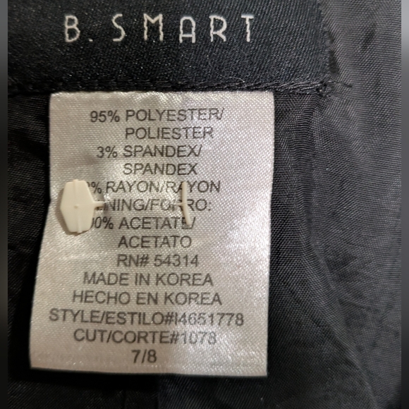 B. Smart Charcoal Pinstripe Blazer - Picture 9 of 12